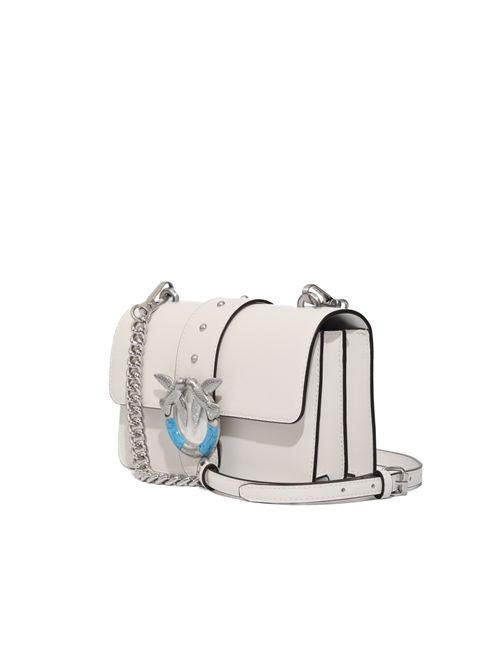 Borsa a spalla Mini Love Bag One in pelle con fibbia turchese PINKO | 106271 A0F1Z15E